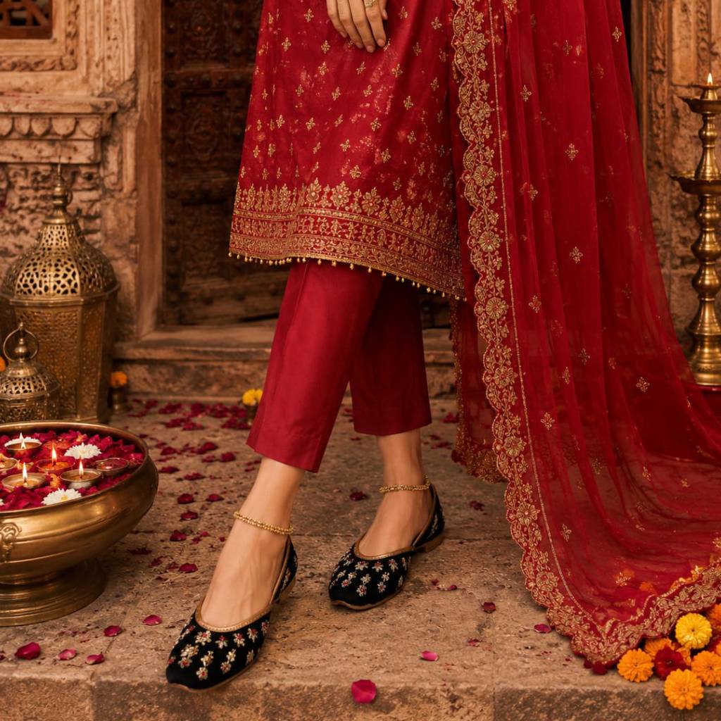 Noor-E-Zareen Velvet Juttis - Image 3