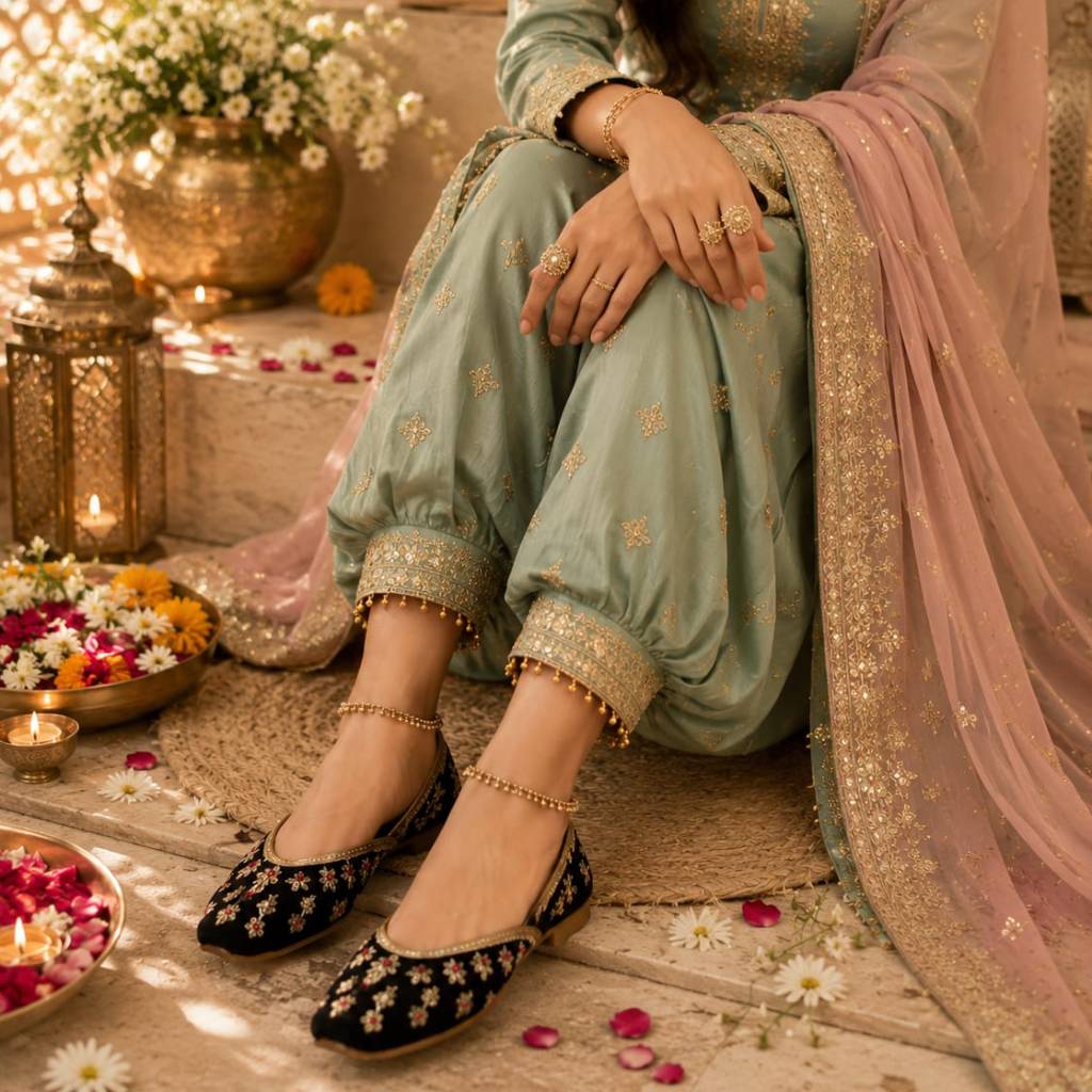 Noor-E-Zareen Velvet Juttis - Image 2