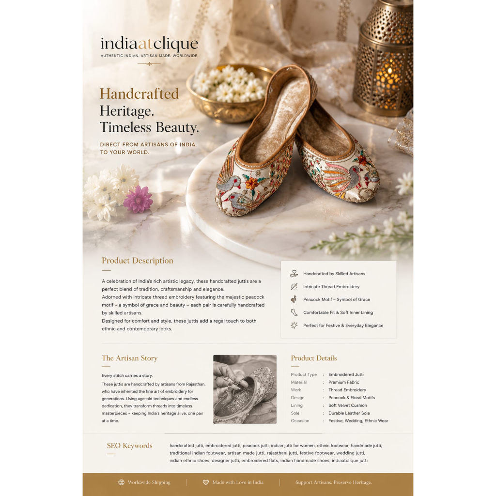Mayura heritage jutti