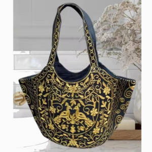 Golden Heritage Embroidered Tote