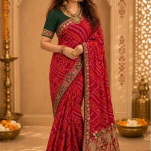 Rang Mahal Bandhani Saree